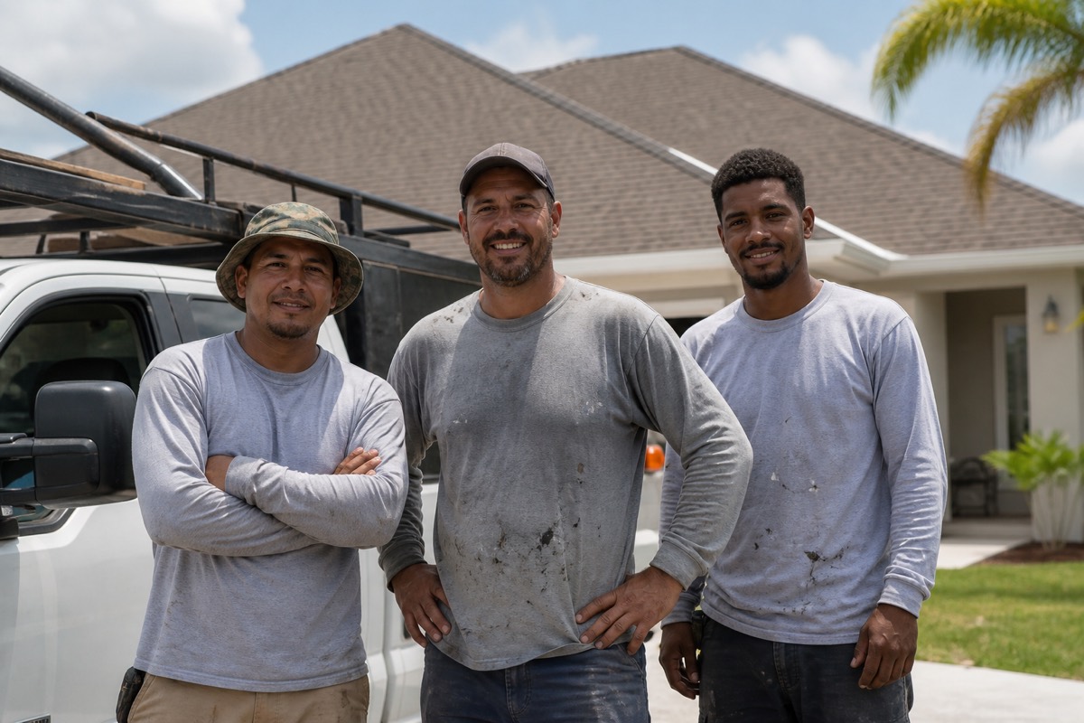 The Steven A Searles Roofing Inc crew